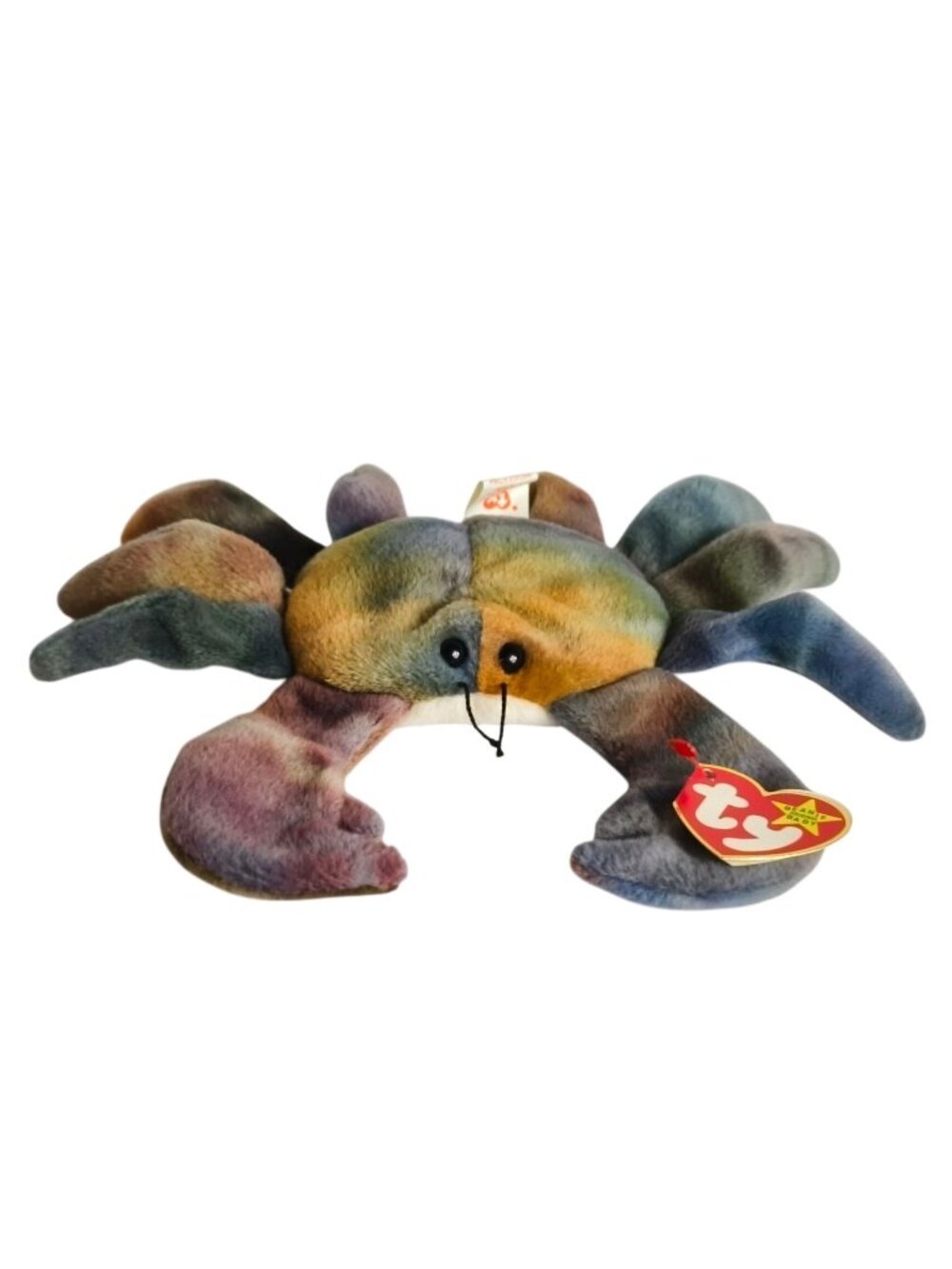 Ty Beanie Baby Claude The Crab Plush 1996 MWMT Retired Collector 9-3 DOB